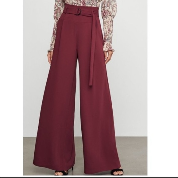 BCBG D-Ring Belt High Waisted Wide Leg Pants, XS - Picture 5 of 12